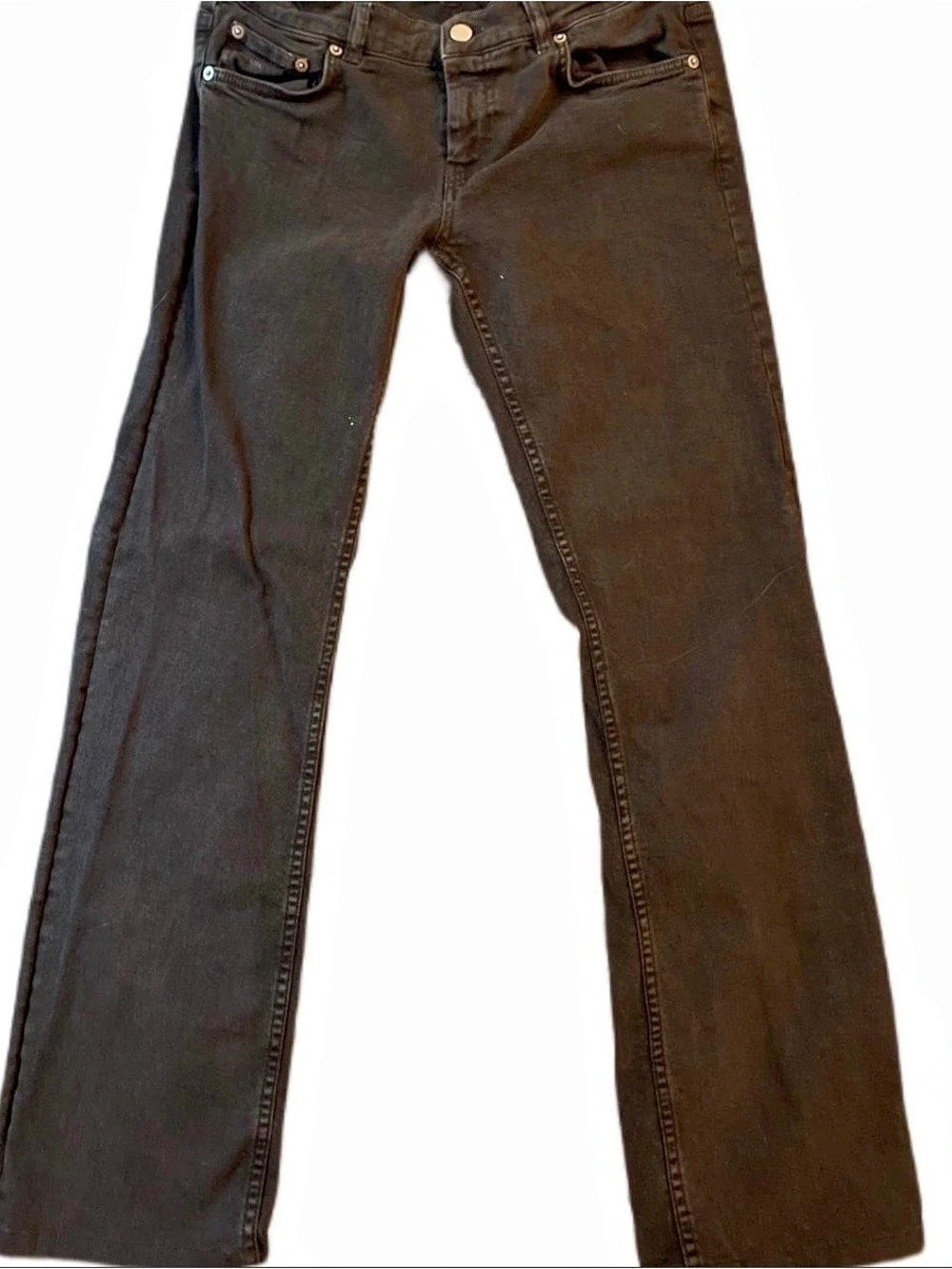 Low rise Prada Straight Leg Jeans in Black Like New